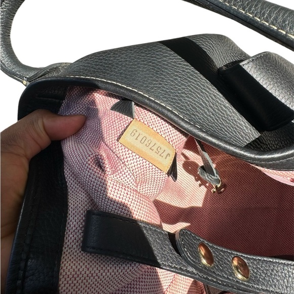 Dooney & Bourke Black Logo Lock Leather Bag - Picture 5 of 15